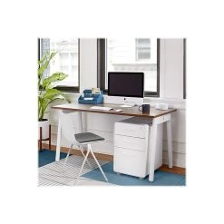 Poppin The Seating-On-Lock Mixed Materials Task Chair, White (107667) -Cheap The Flex Chair Store unnamed file 5573