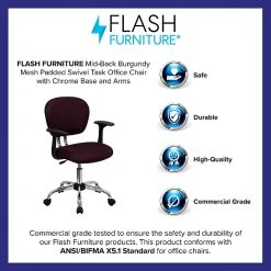 Flash Furniture Mesh Task Chairs With Arms And Chrome Base (H2376FBYARMS) -Cheap The Flex Chair Store unnamed file 5587