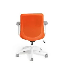 Poppin Orange Max, Task Chair, Mid Back, White Frame (101889) -Cheap The Flex Chair Store unnamed file 5595