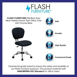 Flash Furniture Mesh Task Chairs With Chrome Base (H2376FGY) 14 Flash Furniture Mesh Task Chairs With Chrome Base (H2376FGY) -Cheap The Flex Chair Store unnamed file 5624