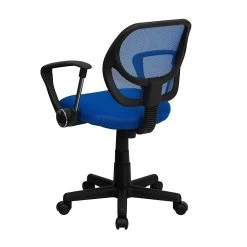 Flash Furniture Fabric Mid-Back Task Chair With Arm, Blue -Cheap The Flex Chair Store unnamed file 5635