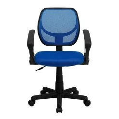 Flash Furniture Fabric Mid-Back Task Chair With Arm, Blue -Cheap The Flex Chair Store unnamed file 5637