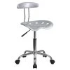 Flash Furniture Chrome Low Back Computer Task Chair With Tractor Seat, Vibrant Silver -Cheap The Flex Chair Store unnamed file 565