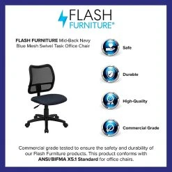 Flash Furniture Mesh Task Chair, Navy Blue -Cheap The Flex Chair Store unnamed file 5657