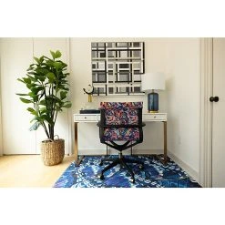 The Raynor Group Elizabeth Sutton Wynwood Fabric Swivel Task Chair, Multi Rose Black Gold (K-ESWY-BLK-ROSE-GLD) -Cheap The Flex Chair Store unnamed file 5665