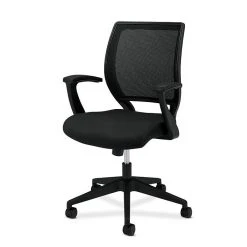 HON Mesh Mid-Back Task Chair, Center-Tilt, Fixed Arms, Black Fabric (BSXVL521VA10) -Cheap The Flex Chair Store unnamed file 5677