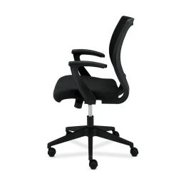 HON Mesh Mid-Back Task Chair, Center-Tilt, Fixed Arms, Black Fabric (BSXVL521VA10) -Cheap The Flex Chair Store unnamed file 5680