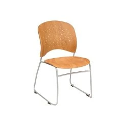 Safco Reve Plastic Back Task Chair, Natural, 2/Carton (6810NA)