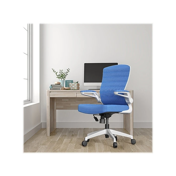 RAYNOR GROUP ION Fabric Task Chair, Blue/White (ION-WH-BLU) 4 RAYNOR GROUP ION Fabric Task Chair, Blue/White (ION-WH-BLU) - Image 2
