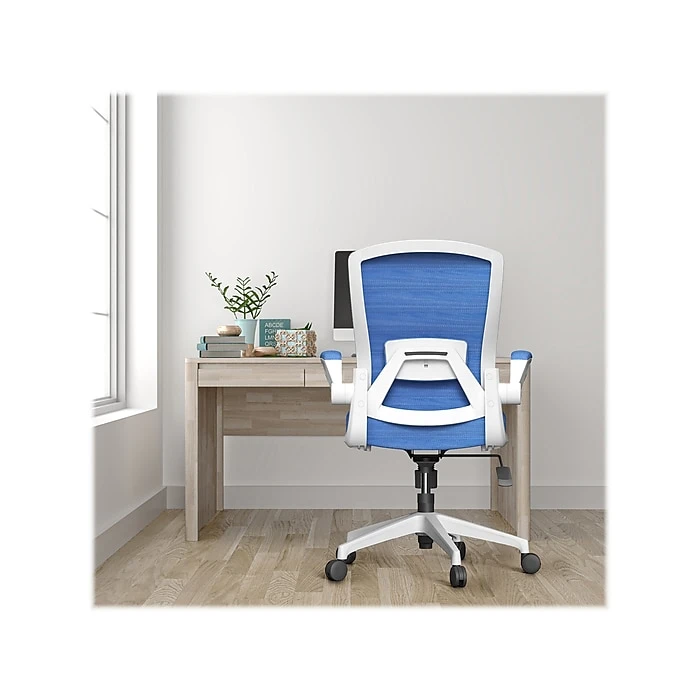 RAYNOR GROUP ION Fabric Task Chair, Blue/White (ION-WH-BLU) 5 RAYNOR GROUP ION Fabric Task Chair, Blue/White (ION-WH-BLU) - Image 3