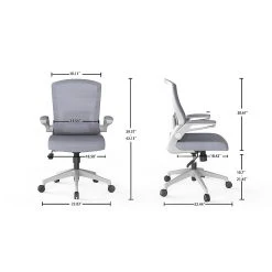 RAYNOR GROUP ION Fabric Task Chair, Gray/White (ION-WH-GRY) 14 RAYNOR GROUP ION Fabric Task Chair, Gray/White (ION-WH-GRY) -Cheap The Flex Chair Store unnamed file 5839