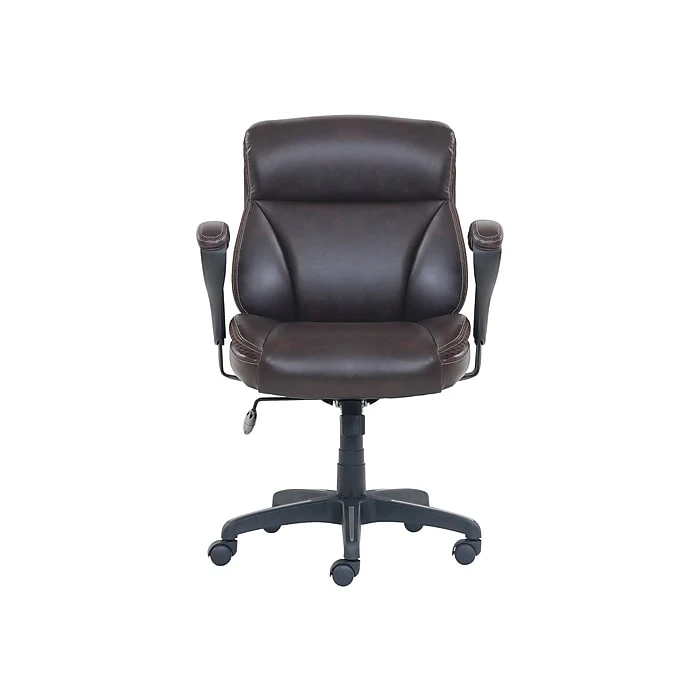 Dormeo Bonded Leather Task Chair, Brown (51451) 3 Dormeo Bonded Leather Task Chair, Brown (51451)