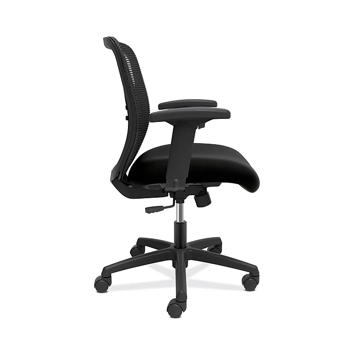 HON Gateway Fabric/Mesh Mid-Back Task Chair, Black 4 HON Gateway Fabric/Mesh Mid-Back Task Chair, Black - Image 2