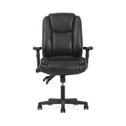 Sadie High-Back Task Chair, Height Adjustable Arms, Height Adjustable Back, Black Leather (BSXVST331) -Cheap The Flex Chair Store unnamed file 5955