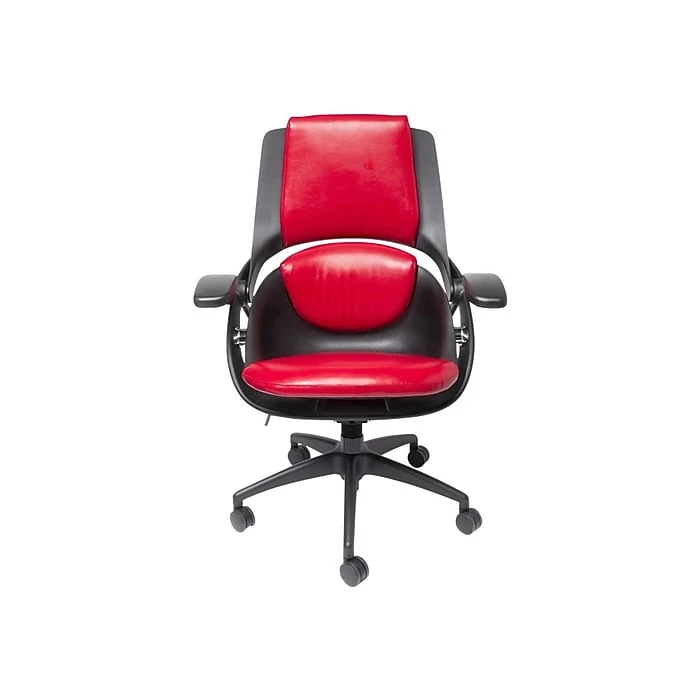 ALL33 BackStrong C1 Ergonomic Vegan Leather Swivel Task Chair, Red/Black (BS-BRE-50507) 3 ALL33 BackStrong C1 Ergonomic Vegan Leather Swivel Task Chair, Red/Black (BS-BRE-50507)