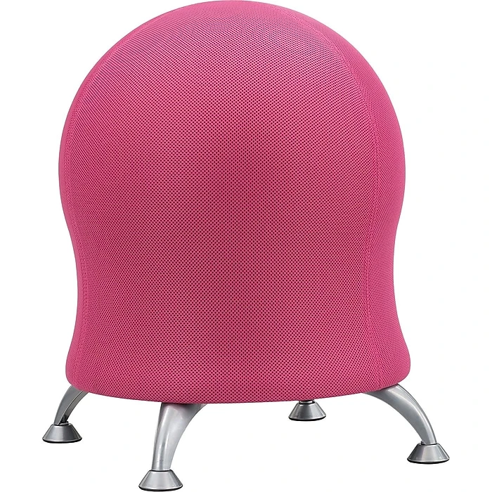 Safco Zenergy Polyester Ball Chair, Pink (4750PI) 3 Safco Zenergy Polyester Ball Chair, Pink (4750PI)
