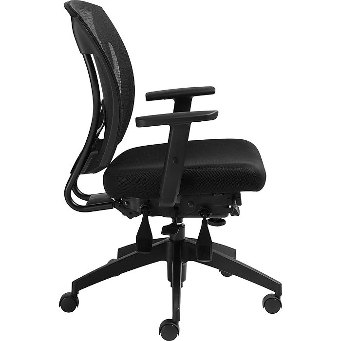 Global Offices To Go® Mesh Multi-Function Task Chair With Arms, Black (OTG2803B) 4 Global Offices To Go® Mesh Multi-Function Task Chair With Arms, Black (OTG2803B) - Image 2