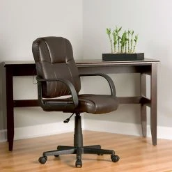 Comfort Products Relaxzen Bonded Leather Massage Task Chair, Brown (60-681408) -Cheap The Flex Chair Store unnamed file 6027