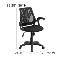 Flash Furniture Mid-Back Mesh Swivel Task Chair With Mesh Padded Seat, Black (GOWY82) -Cheap The Flex Chair Store unnamed file 6033