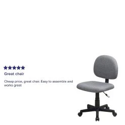 Flash Furniture 31" - 37 1/2" Fabric Ergonomic Task Chairs (BT660GY) 15 Flash Furniture 31" - 37 1/2" Fabric Ergonomic Task Chairs (BT660GY) -Cheap The Flex Chair Store unnamed file 6046