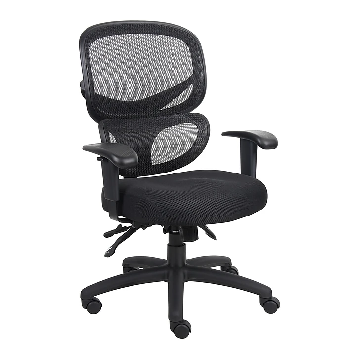 Boss Multi-Function Mesh Task Chair, Black (B6338) 3 Boss Multi-Function Mesh Task Chair, Black (B6338)