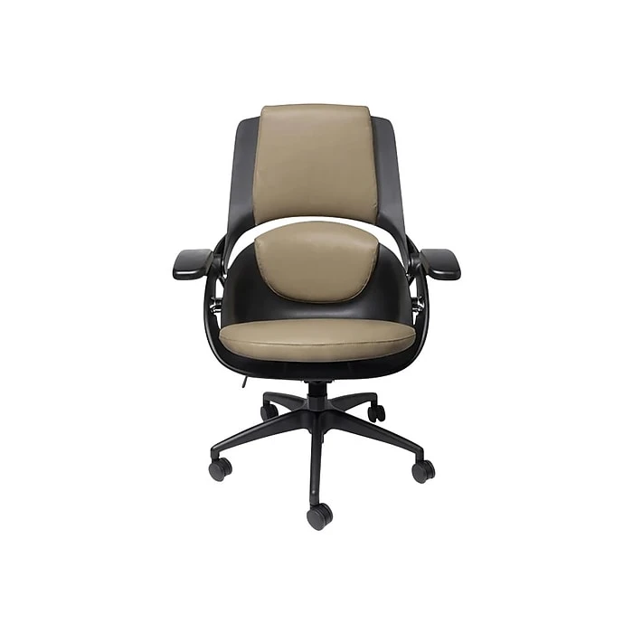 ALL33 BackStrong C1 Ergonomic Vegan Leather Swivel Task Chair, Tan/Black (BS-BTE-50506) 3 ALL33 BackStrong C1 Ergonomic Vegan Leather Swivel Task Chair, Tan/Black (BS-BTE-50506)