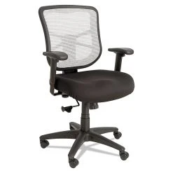 Alera® Elusion Mid-Back Mesh Task Chair, White