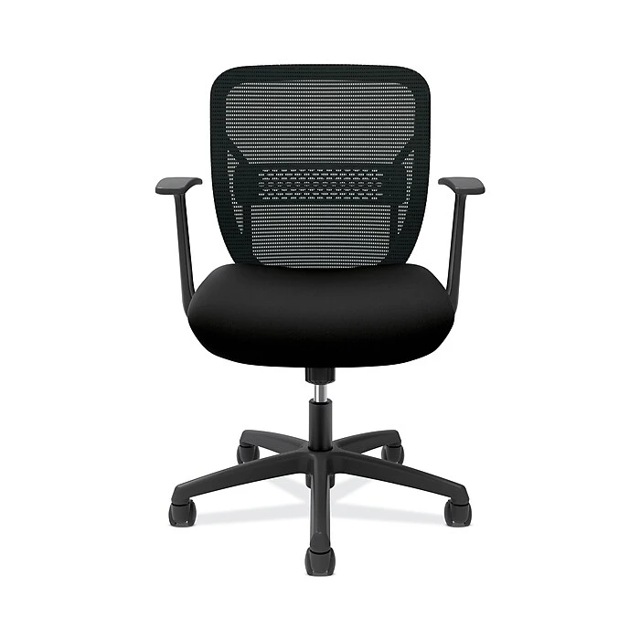 HON Gateway Task Chair, Mid-Back, Swivel-Tilt, Fixed Arms, Black Fabric And Mesh (HONGVFMZ1ACCF1G) 8 HON Gateway Task Chair, Mid-Back, Swivel-Tilt, Fixed Arms, Black Fabric And Mesh (HONGVFMZ1ACCF1G) - Image 6