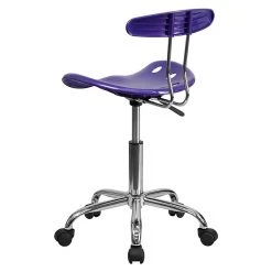 Flash Furniture Chrome Low Back Computer Task Chair With Tractor Seat, Vibrant Violet -Cheap The Flex Chair Store unnamed file 618