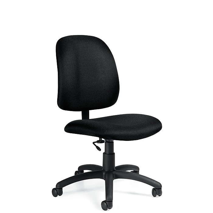 Global® Goal Quilt Fabric Low Back Task Chair, Black 2 Global® Goal Quilt Fabric Low Back Task Chair, Black