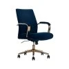 Thomasville Furniture Joelle Ergonomic Fabric/Metal Desk Chair, Blue/Gold (60068) -Cheap The Flex Chair Store unnamed file 669