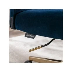 Thomasville Furniture Joelle Ergonomic Fabric/Metal Desk Chair, Blue/Gold (60068) -Cheap The Flex Chair Store unnamed file 673