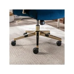 Thomasville Furniture Joelle Ergonomic Fabric/Metal Desk Chair, Blue/Gold (60068) -Cheap The Flex Chair Store unnamed file 674