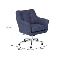 Serta Style Ashland Fabric Swivel Computer And Desk Chair, Blue (47140A) -Cheap The Flex Chair Store unnamed file 690