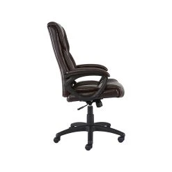 Staples Kelburne Luxura Faux Leather Computer And Desk Chair, Brown (50870) -Cheap The Flex Chair Store unnamed file 72