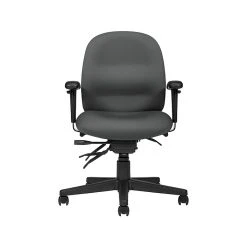 Global Granada Fabric Computer And Desk Chair, Gray (32123NBKWA50)