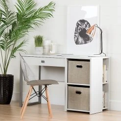 South Shore Annexe Eiffel Style Office Chair, Clear And Gray, Armless (100276) -Cheap The Flex Chair Store unnamed file 806