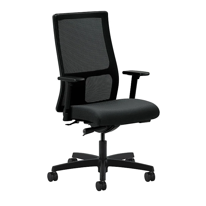 HON® Ignition® Mid-Back Office/Computer Chair, Adj Arms, Synchro-Tilt, Contourett Polyurethane Black 3 HON® Ignition® Mid-Back Office/Computer Chair, Adj Arms, Synchro-Tilt, Contourett Polyurethane Black