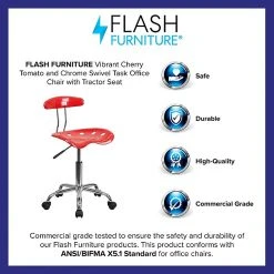 Flash Furniture Polymer Vibrant Computer Task Chairs With Tractor Seat (LF214CHYTOMATO) -Cheap The Flex Chair Store unnamed file 849
