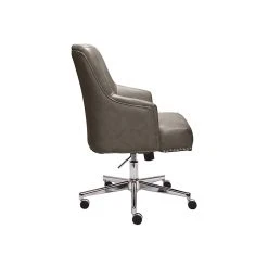 Serta Style Leighton Faux Leather Swivel Home Office Chair, Gray (47925G) -Cheap The Flex Chair Store unnamed file 871