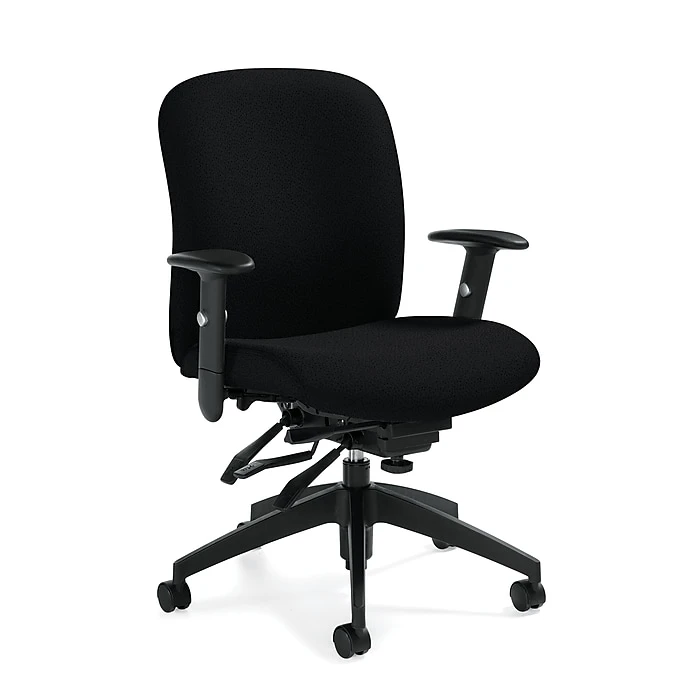 Global Truform Urban Fabric Heavy Duty Medium Back Multi-Tilter Chair, Sandcastle 3 Global Truform Urban Fabric Heavy Duty Medium Back Multi-Tilter Chair, Sandcastle